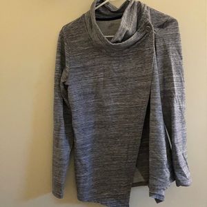 Wrap style sweatshirt